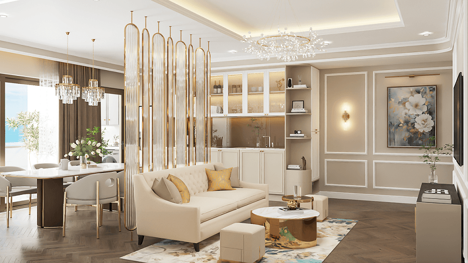 Nội thất căn hộ 3 phòng ngủ 3