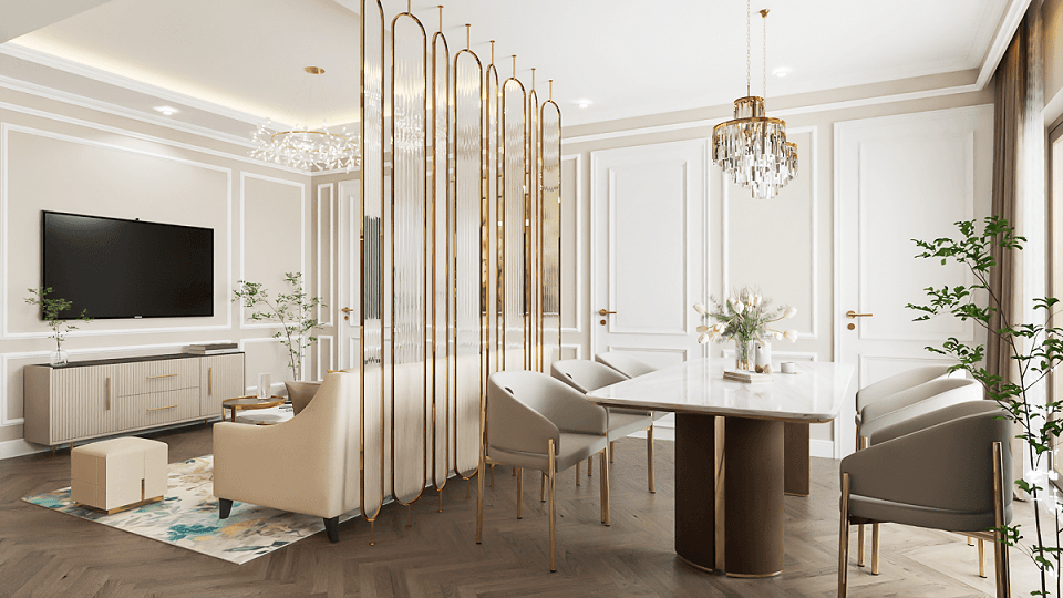 Nội thất căn hộ 3 phòng ngủ 4