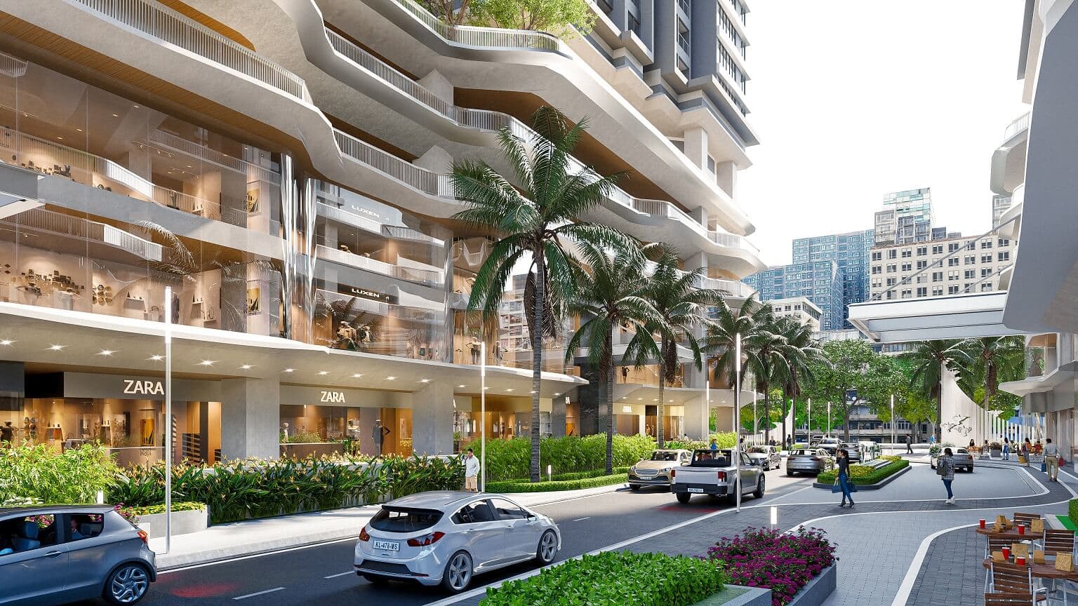 Phía trước dự án